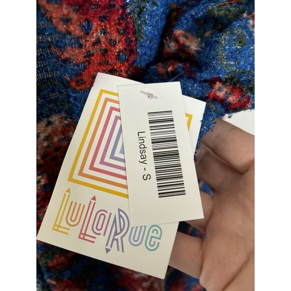 Lularoe Women's Lindsay Multi Color Floral Kimono Cardigan Size Small NWT - Picture 3 of 4